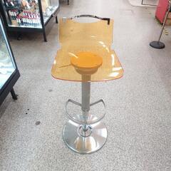 《月末限定！》ジモティー見た！で10%OFF【カウンターチェア】バースツール ハイチェア チェア イタリアンモダン アクリル :  オレンジの画像