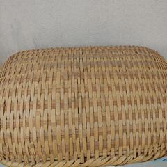 昭和レトロ 竹ざる 天日干しザル　竹細工　小道具
幅52cm ×42cm 深さ 17cm
の画像