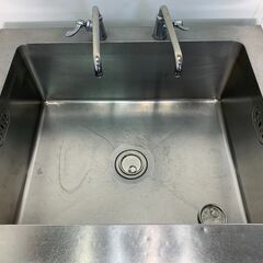 (250729）　業務用１槽シンク　厨房用品　W900×D750×H800　③の画像