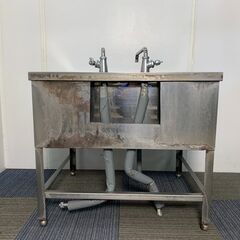 (250729）　業務用１槽シンク　厨房用品　W900×D750×H800　③の画像