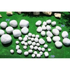 正宇トレードLLC　彩美　特選　天然花崗岩　和風御影玉砂利　5寸(110～160mm)20kgの画像
