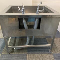 (250729）　業務用１槽シンク　厨房用品　W900×D750×H800　④の画像