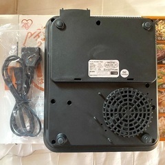 【美品】IRIS IHコンロ　17年製　IHK-T32-B 電気コンロ　黒の画像