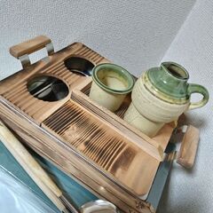 ①未使用品　屋台舟おでん鍋　煮込み鍋　丸山技研②有田焼　銘々皿　取り皿11.3㎝の画像