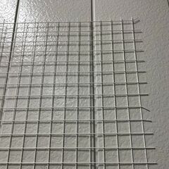 金網 フェンス 金属製 網目5cm角 白 ① 幅240cm×奥行131cm の画像