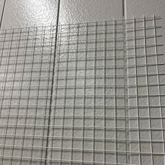 金網 フェンス 金属製 網目5cm角 白 ③ 幅240cm×奥行181cm の画像
