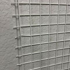 金網 フェンス 金属製 網目5cm角 白 ⑤ 幅240cm×奥行181cm の画像