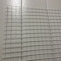 金網 フェンス 金属製 網目5cm角 白 ⑦ 幅240cm×奥行115cm の画像