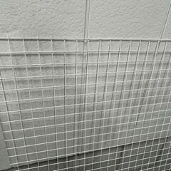 金網 フェンス 金属製 網目5cm角 白 ⑧ 幅131cm×奥行127cm の画像