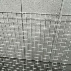 金網 フェンス 金属製 網目5cm角 白 ⑧ 幅131cm×奥行127cm の画像