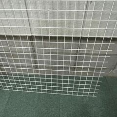 金網 フェンス 金属製 網目5cm角 白 ⑧ 幅131cm×奥行127cm の画像