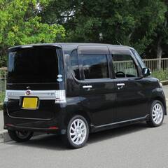 車検２年付き　タントカスタム　最上級ＲＳターボ　走行７万キロ　ピラーレス　電動パワスラ　地デジTVナビの画像