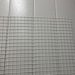 金網 フェンス 金属製 網目5cm角 白 ⑨ 幅240cm×奥行115cm の画像