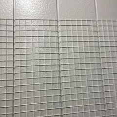 金網 フェンス 金属製 網目5cm角 白 ⑩ 幅227cm×奥行115cm の画像