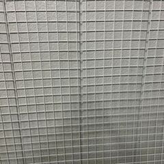 金網 フェンス 金属製 網目5cm角 白 ⑩ 幅227cm×奥行115cm の画像