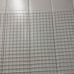 金網 フェンス 金属製 網目5cm角 白 ⑫ 幅253cm×奥行120cm の画像