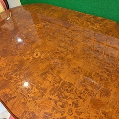 高級木製テーブルセット(椅子4脚)の画像