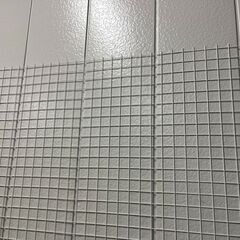 金網 フェンス 金属製 網目5cm角 白 ⑭ 幅240cm×奥行140cm の画像