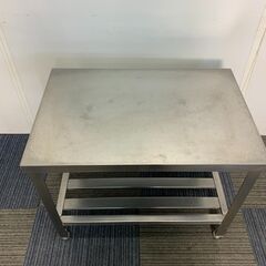 (250729)　業務用作業台　厨房用品　W750×D500×H600　⑥の画像