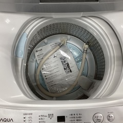 【安心保証付き】全自動洗濯機 　AQUA 　4.5kg 　AQW-S45JBK　 2021年製の画像