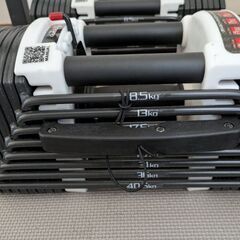 FIELDOOR 可変式 クイックダンベル/ブロックダンベル 片方最大40.5kg アジャスタブルダンベル 簡単重量変更 27段階調節 コンパクトの画像