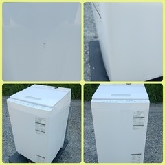 八5918【TOSHIBA】2019年製　電気洗濯機　7.0kg   AW-7D7   外形寸法　幅600㎜  奥行569㎜  高さ980㎜の画像