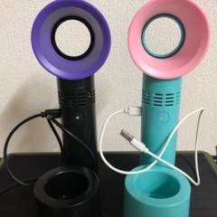 ２個セット　ハンディ扇風機の画像