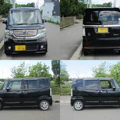 車検２年　ホンダ　Ｎ－ＢＯＸカスタム　ブラック　パワスラ　地デジＴＶカーナビ　バックカメラの画像
