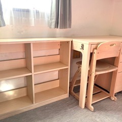 くろがね　木製 学習机の画像