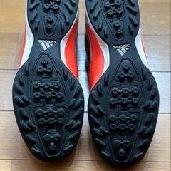 adidas アディダス　サッカーシューズ  シルバー/レッド　26cmの画像