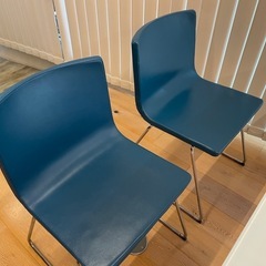 IKEA  ガラステーブル　チェアセットの画像