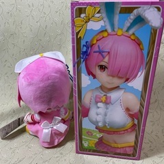 取引済 (じ-2) リゼロ ラム ぬいぐるみ フィギュアの画像