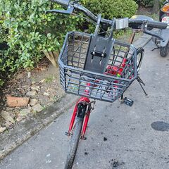 リサイクルショップどりーむ天保山店　No354　折りたたみ自転車　シティサイクル　20インチ　レッドカラーの画像