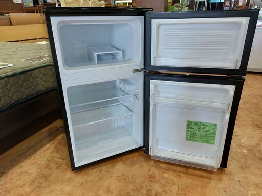 愛品館 市原店】コンフィー 2023年製 90L 2ドア冷蔵庫 RCT-90BL 【愛市