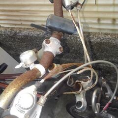 クロスバイクGiant☆赤茶色3x8★値引きありの画像