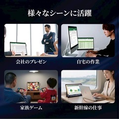モバイルモニター 15インチ 4K タッチパネル　高輝度 HDR 超薄型自立型の画像