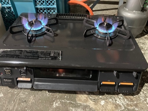 美品　20年製　パロマ　LPガスコンロ　プロパンガス　屋外洗剤清掃済み