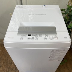 R615 ☀️ 2023年製の高年式♪ TOSHIBA 洗濯機（洗濯4.5㎏) AW-45GA2 ⭐ 動作確認済 ⭐ クリーニング済の画像
