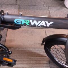 未走行　ERWAY20インチ電動折りたたみ自転車　定価94800円　別売りカゴ、輪行袋付けます。の画像