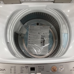 【安心保証付き】全自動洗濯機 　AQUA　 5.0kg 　AQW-S5M　 2022年製 の画像