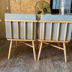 お洒落🌱 1人がけにもなります‼️ 2人がけソファー🛋️  KAWAJUN の画像