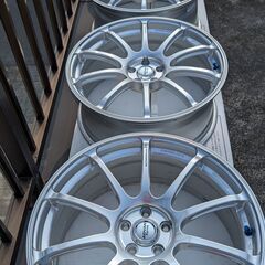 静岡発 8.0J-19 OFF47 PCD100！ヨコハマ ADVAN Racing RSⅡ 4本通し同一サイズの画像