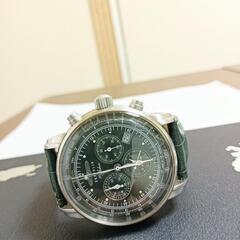 非常に美品8.83万。ZEPPELIN　クロノグラフ　アラーム付き　腕時計の画像