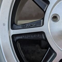 静岡発 6.5J-14 OFF13 PCD114.3！ハヤシ・ストリート 4本通し同一サイズの画像