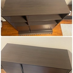 ディスプレイ本棚／レコード収納棚の画像