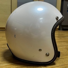 レッドバロン YK-3 サイズL 59〜60cm パールホワイト ワンタッチバックル ジェットヘルメットの画像