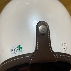 レッドバロン YK-3 サイズL 59〜60cm パールホワイト ワンタッチバックル ジェットヘルメットの画像