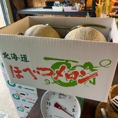 超巨大レア品✨2玉6kg☆ほべつメロン贈り物にも最適の画像