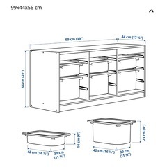 IKEA トロファースト　おもちゃ収納 完成品の画像