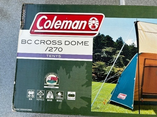 引渡し者決定　Coleman テント（未使用、未開封）
